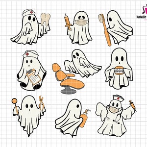 Dentist Svg Bundle, Trick Or Teeth Svg, Halloween Dentist Svg, Spooky Dental Assistance, Dental Hygienist, Pediatric Dentist,Funny Halloween