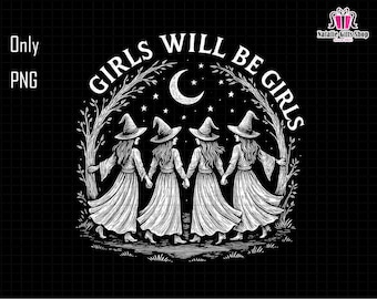 Le ragazze saranno ragazze Png, Ragazza strega Png, Congrega di streghe Png, Donne di Halloween Png, Atmosfere da strega Png, Ragazze di Halloween Png, Streghe di Halloween Png