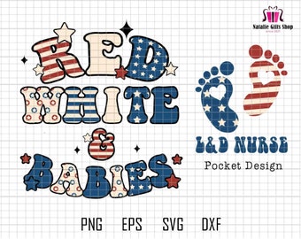 Rosso Bianco & Neonati Png, Png Infermiera del 4 Luglio, Png Infermiera Americana, Travaglio e Parto, Png Neonati Swaddled, Regalo Infermiere, Png Infermiera Bambino