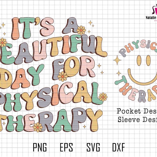 It's A Beautiful Day for Physical Therapy Svg, Mental Health Matter Svg, Physical Therapist Svg, Physical Education Svg, Pediatric PTA Svg