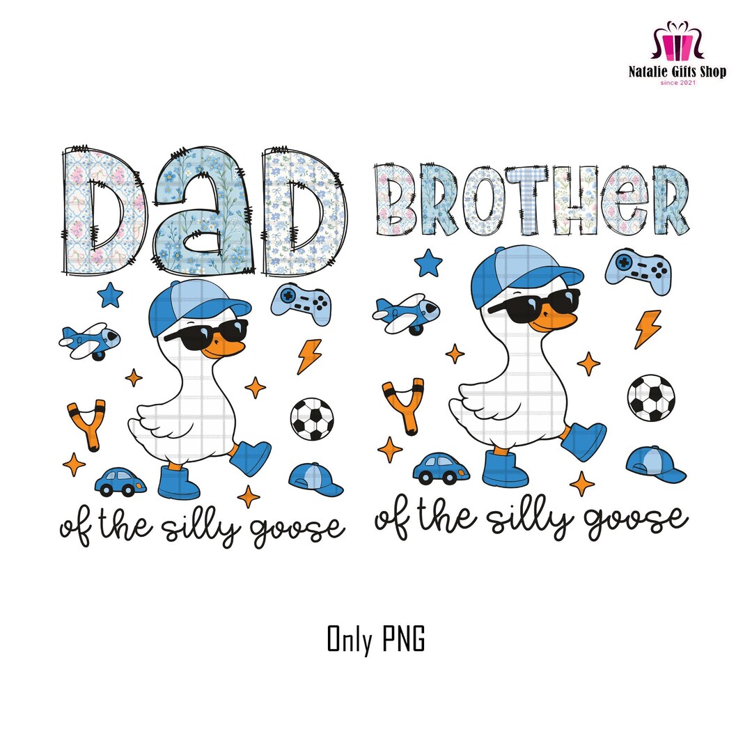 Daddy Goose Png Bundle, Brother Goose Png, Family Goose Png Bundle ...
