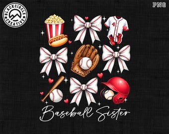 Hermana de béisbol (Png), Lazo de coqueta de béisbol (Png), Hermana pequeña de béisbol (Png), Día del juego de béisbol, Amante del béisbol, Hermana pequeña más fan (Png)