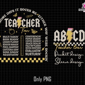 Teacher Last Day Of School Png, ABCD Teacher Tour Png, Back To School Png, End of Year Png, Teacher Summer Png, Bruh I'm Out Teacher Png
