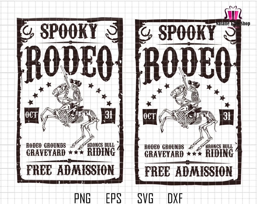 Spooky Rodeo Svg, October 31 Svg, Cowboy Svg, Western Desert Svg ...