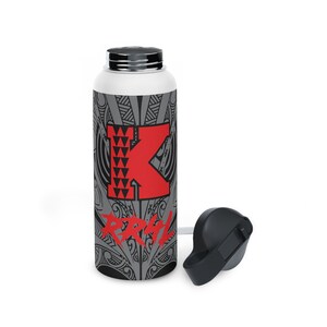 KAHUKU Customized Stainless Steel Water Bottle, Standard Lid