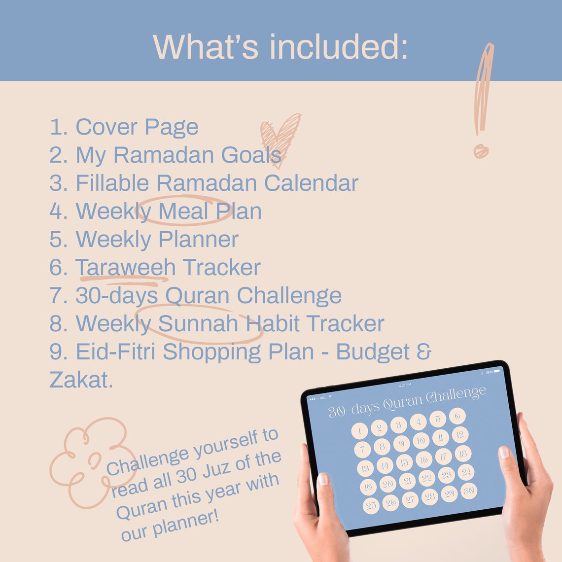 Yearly Printable Ramadan Planner Ramadan Reusable Planner Etsy