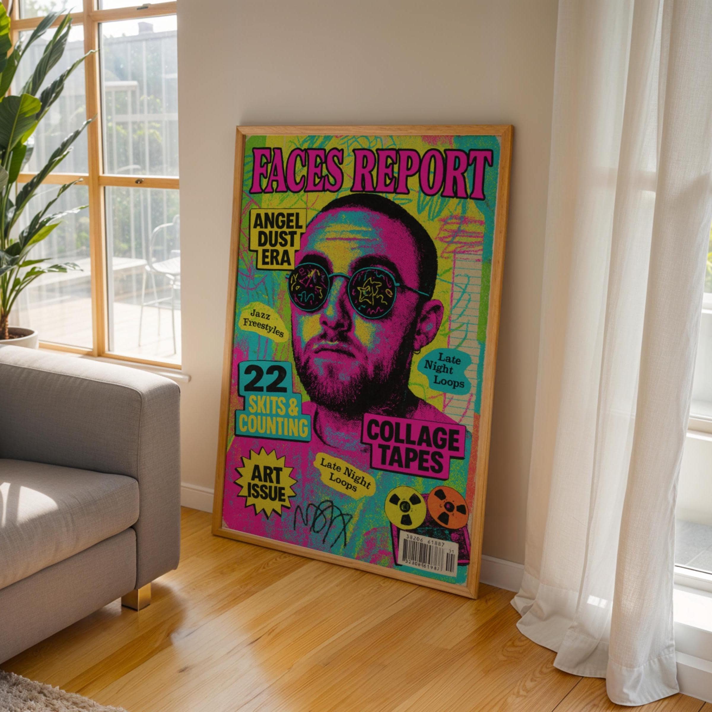 Mac Miller Faces Wall Art Canada