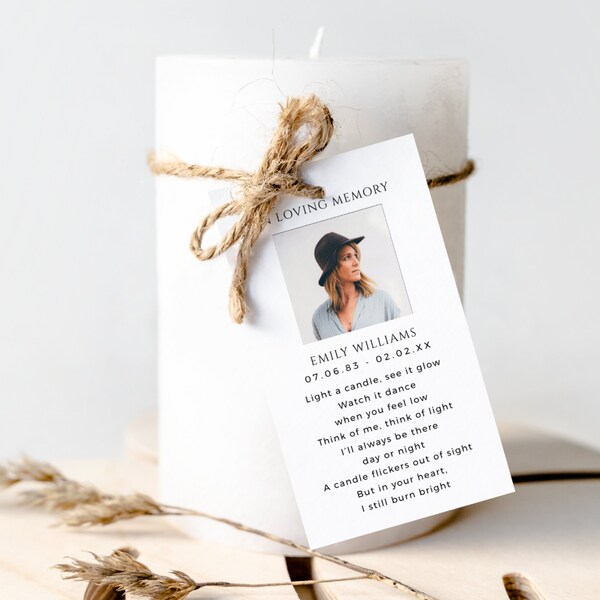 Candle Favor Tags Etsy