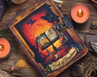 Handmade Leather Journal – Vintage Diary – Spell book | 200 Pages | Mystical Gift
