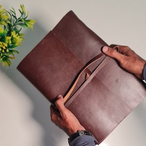 Diario de cuero extragrande personalizado, hecho a mano, cuaderno de cuero A4 personalizado de 30 x 23 cm, libro de visitas para bodas, regalo para el Día del Padre.