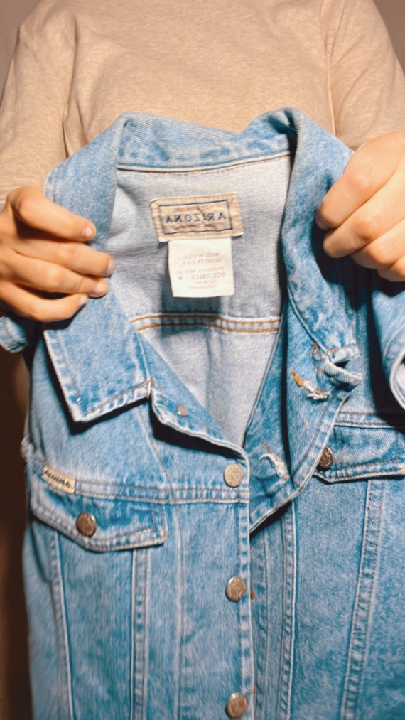 Blue Jean Vest // Arizona Company Brand Vintage O… - image 4