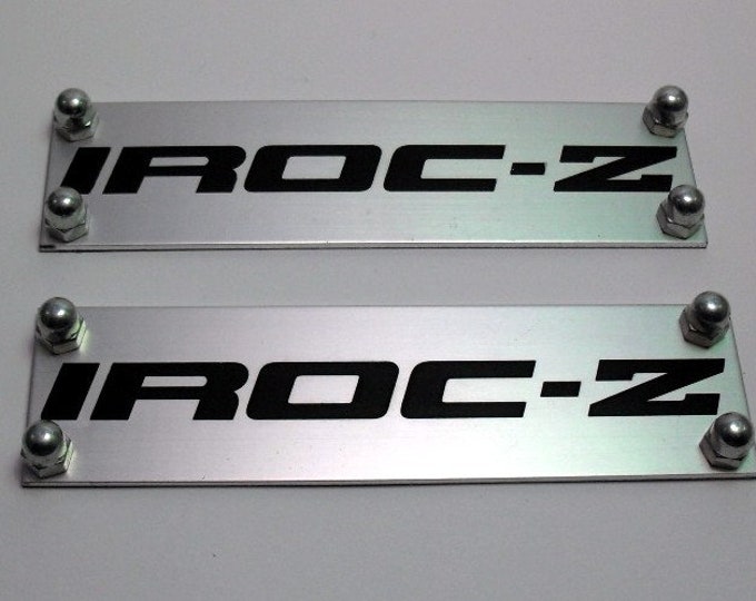 Chevrolet Camaro Irocz Floor Mat Emblem Anodized Aluminum Etsy