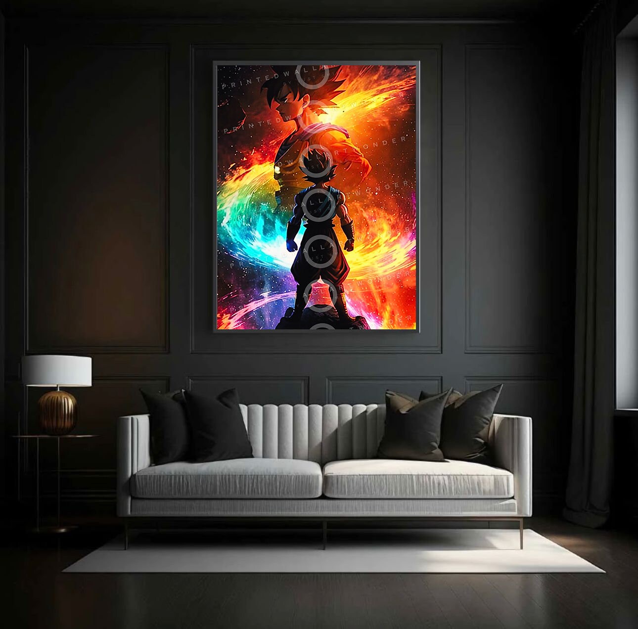 Dragon Ball Z Saiyan Son Goku Poster Canva Aluminum - Etsy