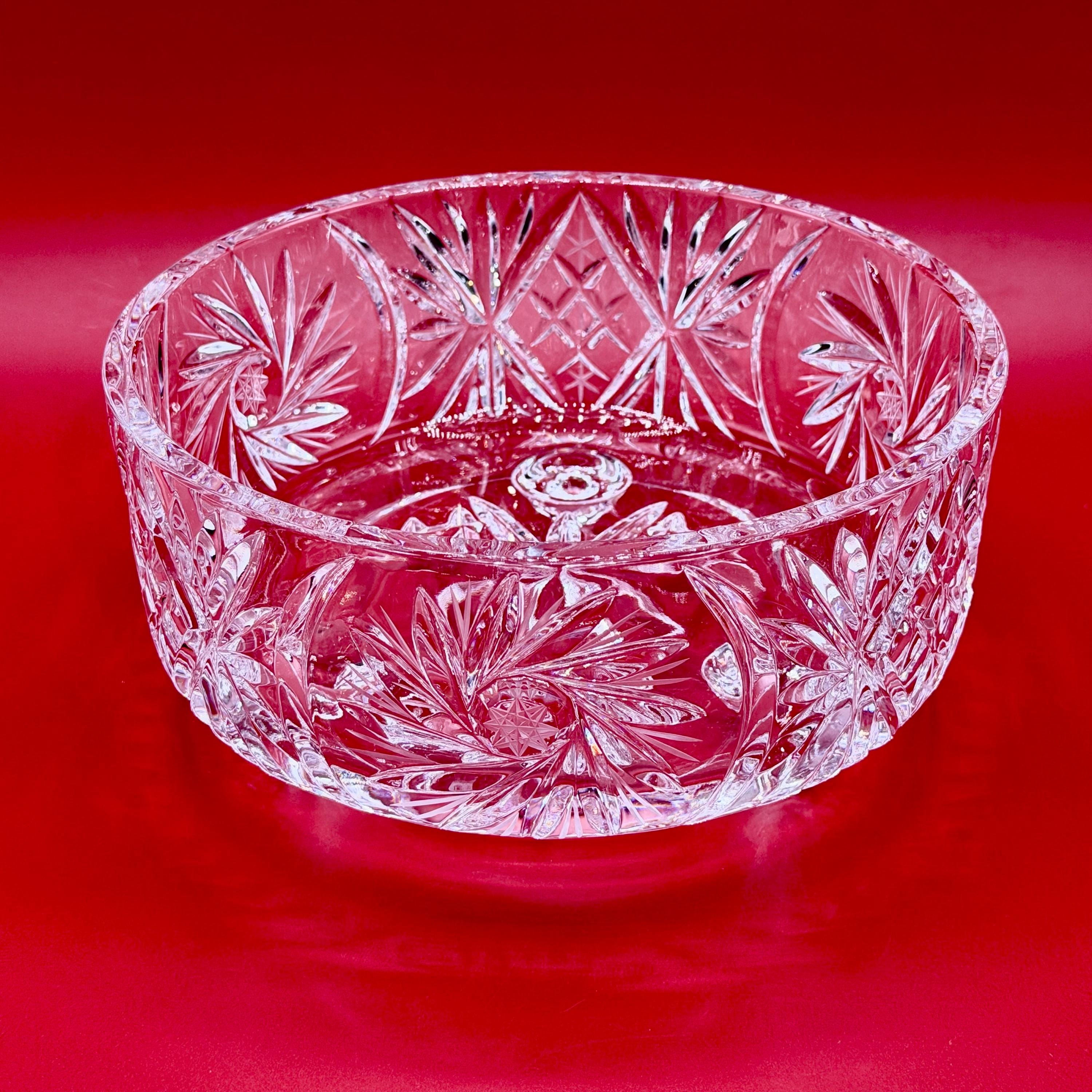 クリスタルBohemia製 花模様ボウル 約30cm Bohemia crystal bowl - Etsy 日本
