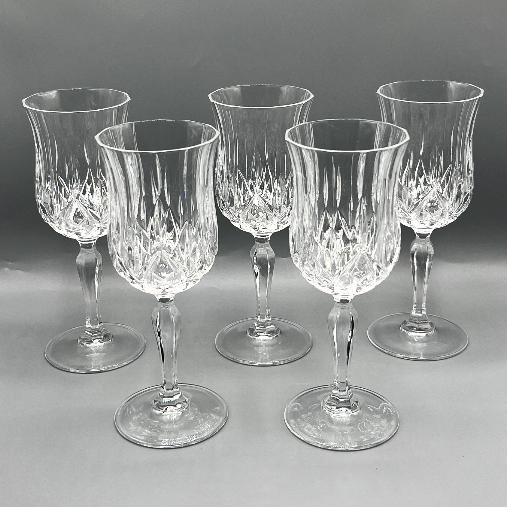 Wine glasses cristal d'arques - Etsy 日本