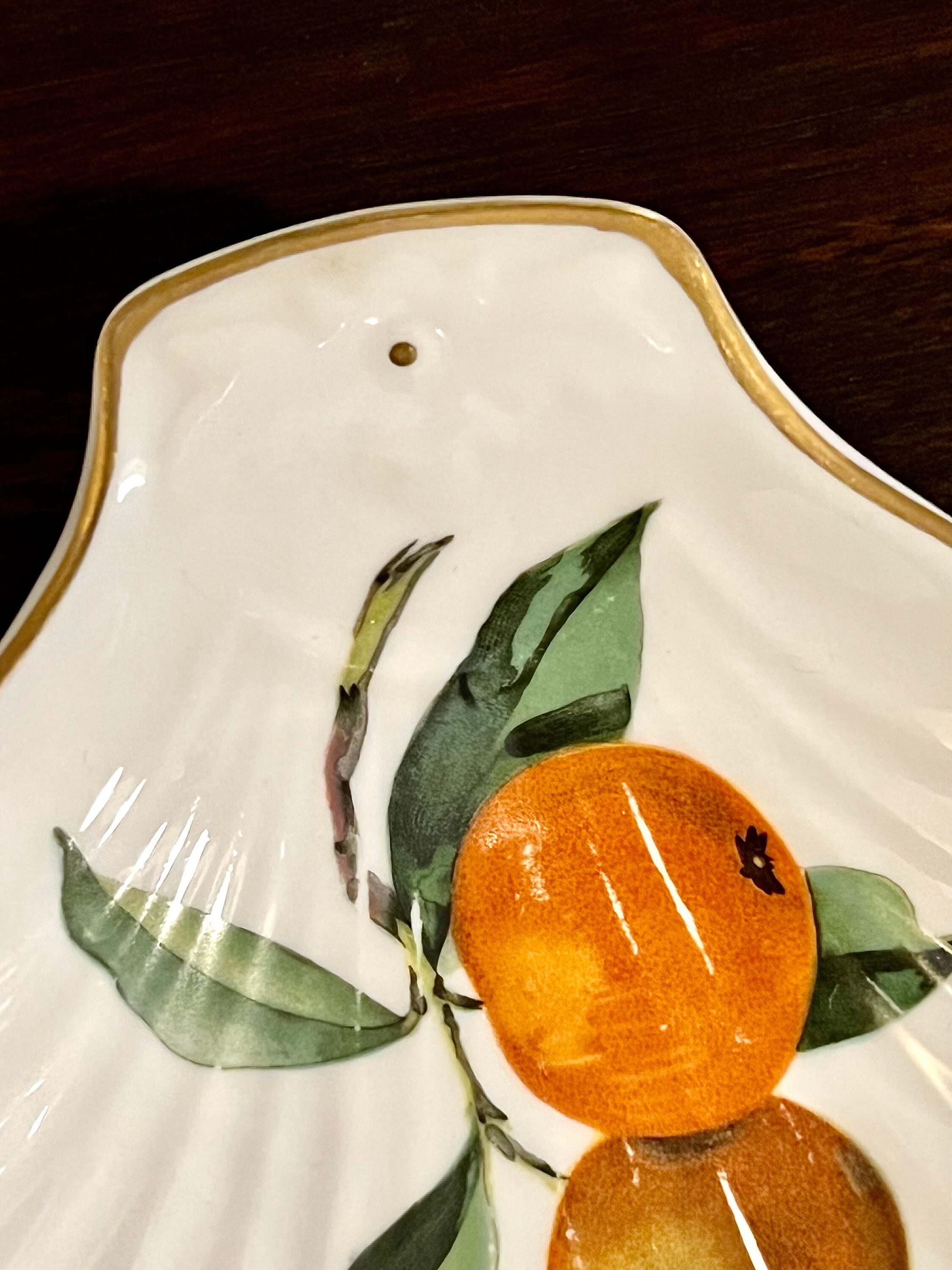 ヴィンテージ ロイヤルウースター シェル皿：イヴシャムプラム