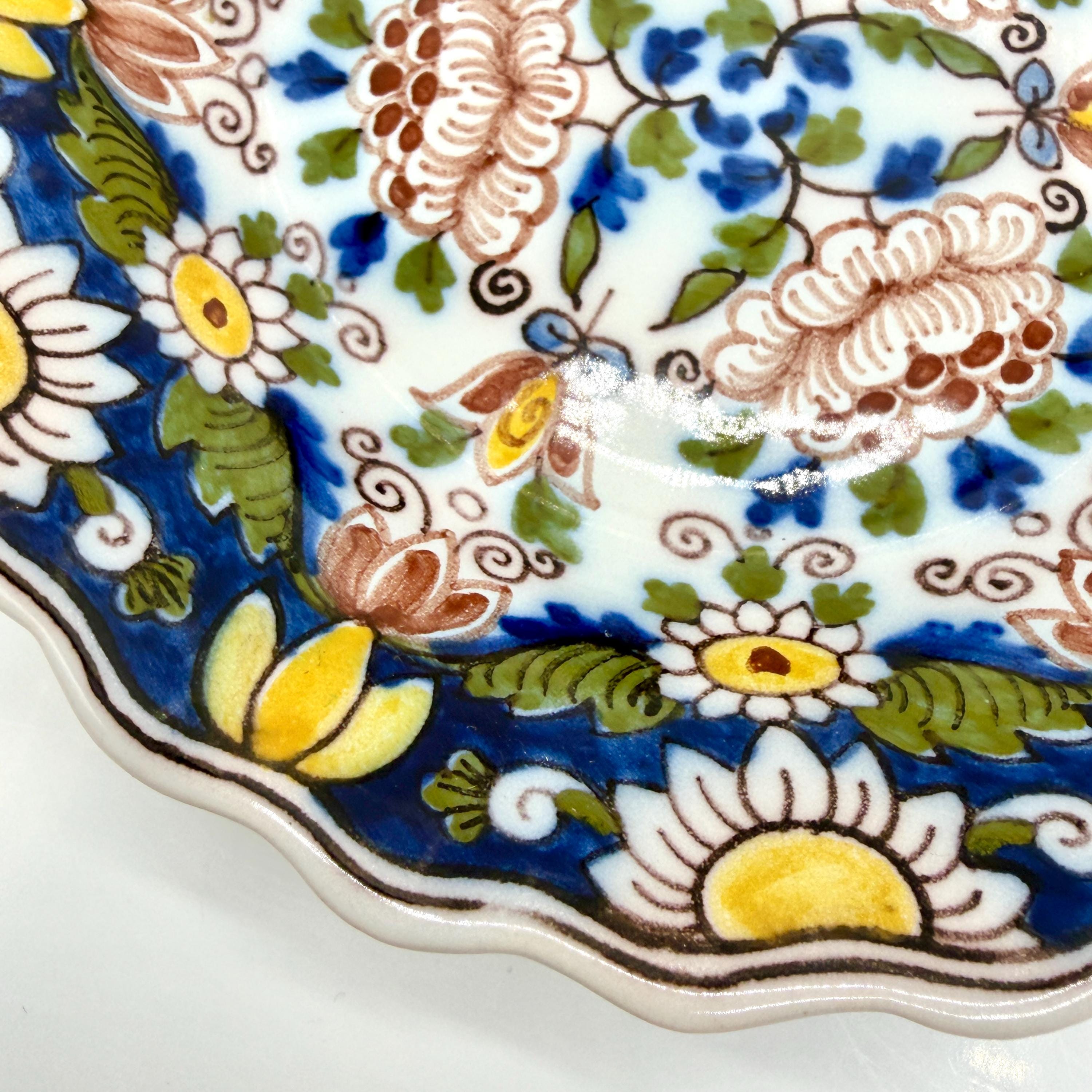 Royal Tichelaar Makkum Delftware Plates, Hand Painted Dutch