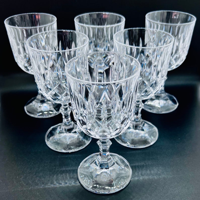 BOHEMIA CRYSTAL GLASSES Vintage Bohemian Cut Crystal White Wine or