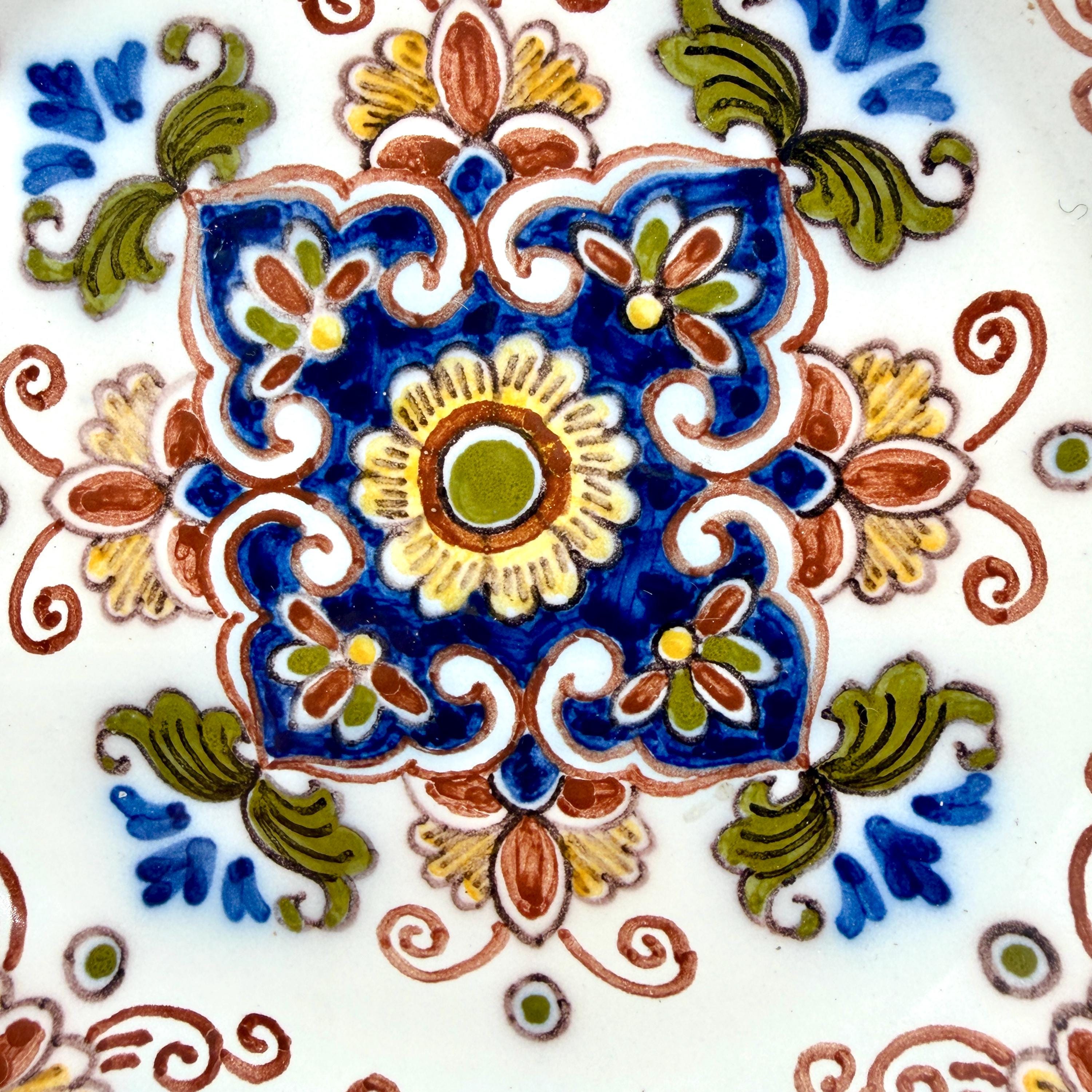 Royal Tichelaar Makkum Delftware Plates, Hand Painted Dutch