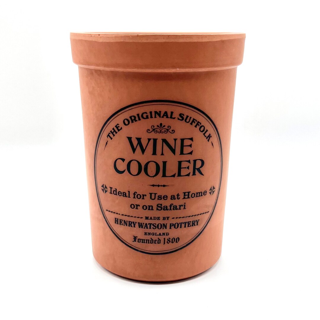 Vintage Wine Cooler, Ceramic Terra Cotta, the Original Suffolk Wine Holder / Chiller, Made by