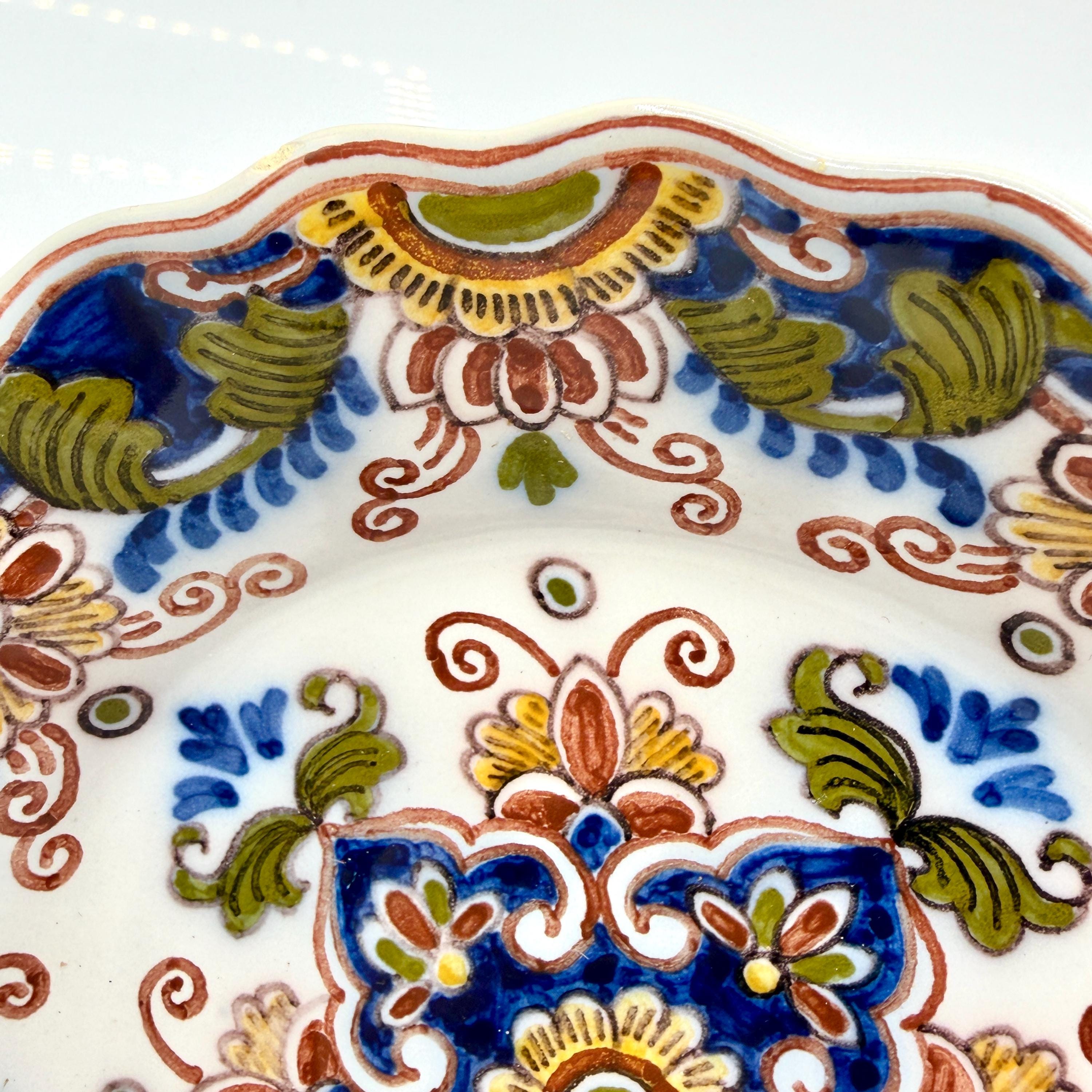 Royal Tichelaar Makkum Delftware Plates, Hand Painted Dutch
