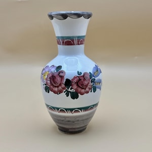 Vintage Karani vase, ceramic post vase, Made in Austria