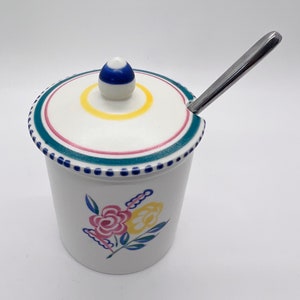 Antique Poole Pottery Lidded Preserves Pot: Collectible English Jam Pot