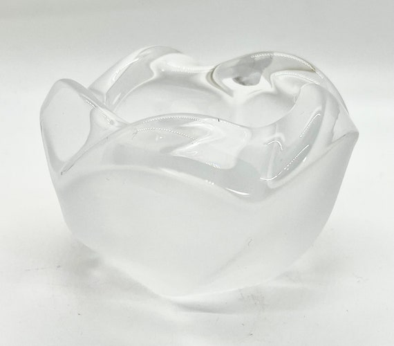 ロイヤルコペンハーゲン フロステッドクリスタル キャンドルホルダー