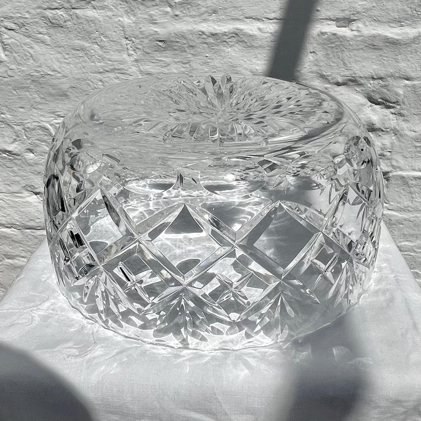 ヴィンテージ リードクリスタル フルーツボウル、ダイヤモンド