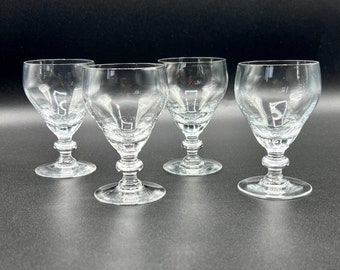 Juego de 4 copas vintage para cordial - Copas de oporto para licor inglés