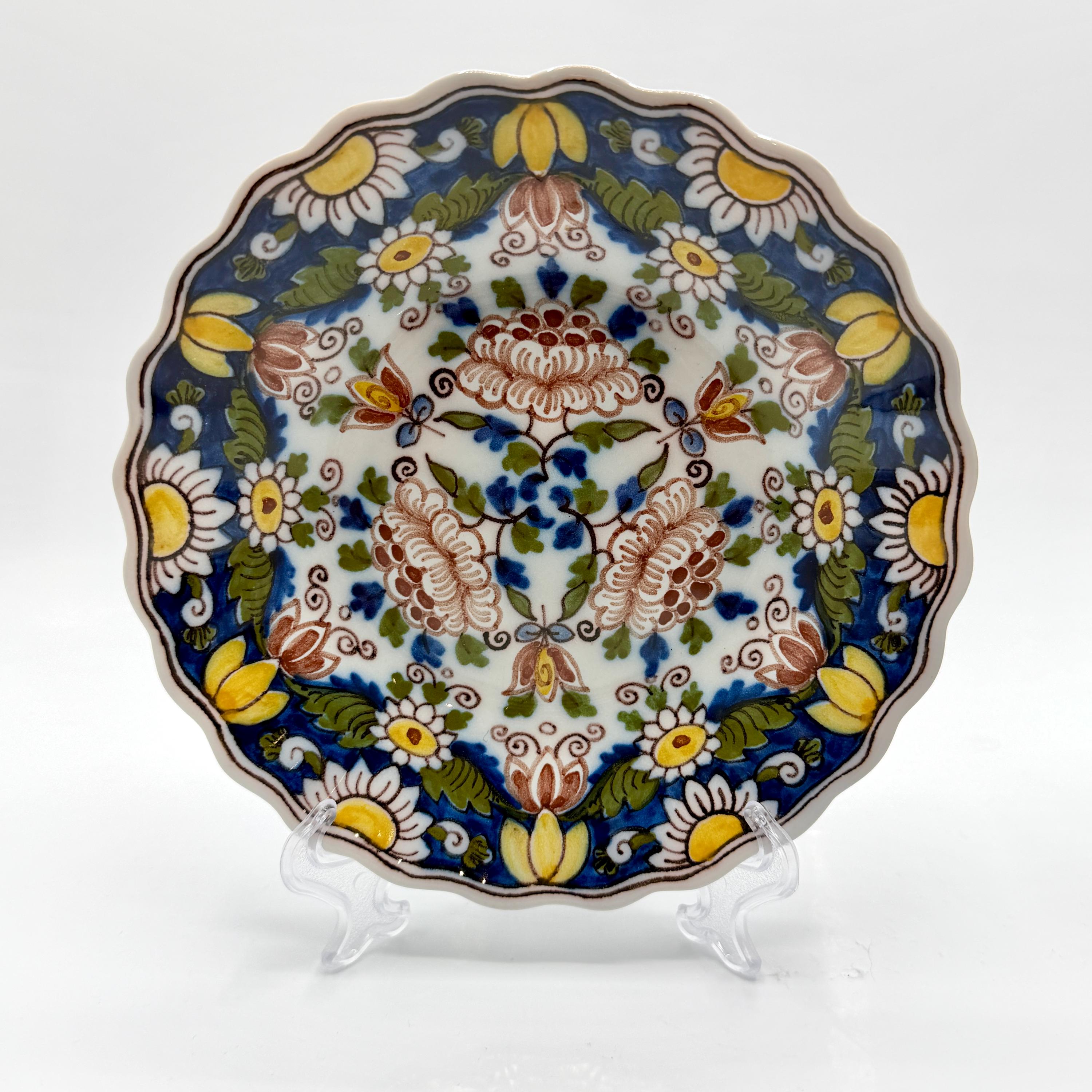 Royal Tichelaar Makkum Delftware Plates, Hand Painted Dutch