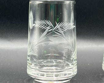 Set med 6 vintage tistelfärgade highballglas - Mid-Century barware