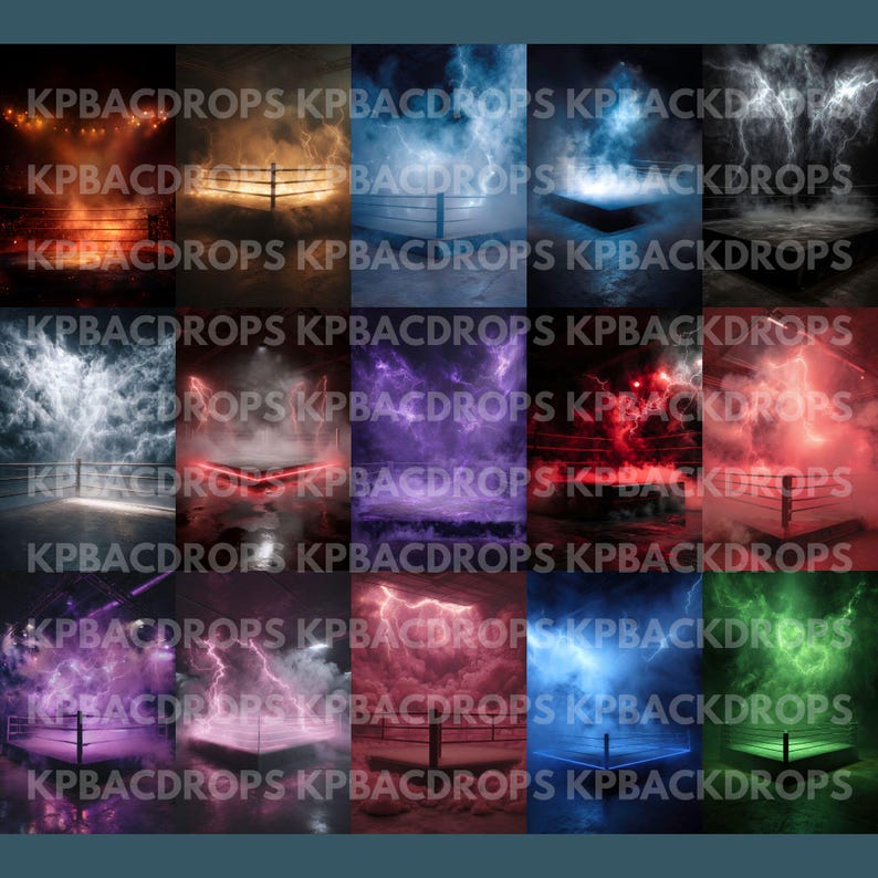 150 Sport Fighting Backdrop Overlays Pack - Etsy