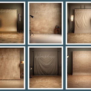 Dark Beige Studio Wall Backdrop, Maternity Digital Backdrops, Studio ...