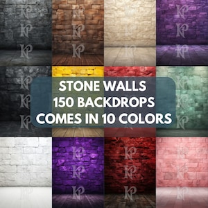 Stone Wall Backdrop, Maternity Digital Backdrops, Studio Overlays, Room Background, Fine Art Textures, Photoshop, Portrait Photo Composite