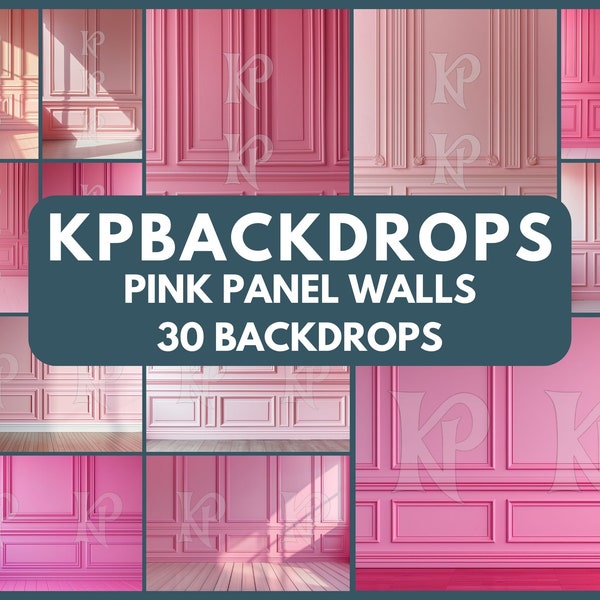 Pink Panel  Wall Backdrop, Maternity Digital Backdrops, Studio Backdrop Overlays, Room Background, Fine Art Textures, Photoshop W3