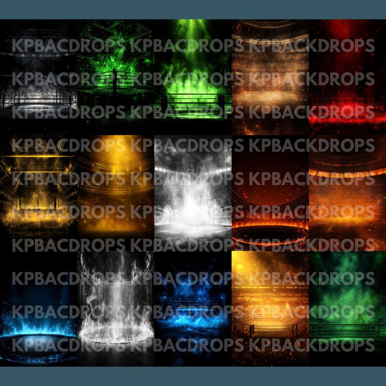 150 Sport Fighting Backdrop Overlays Pack - Etsy