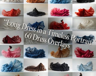 60 Maternity Dress Background, Digital Dress Overlays, Maternity Gown Backdrop, Pregnancy Fine Art