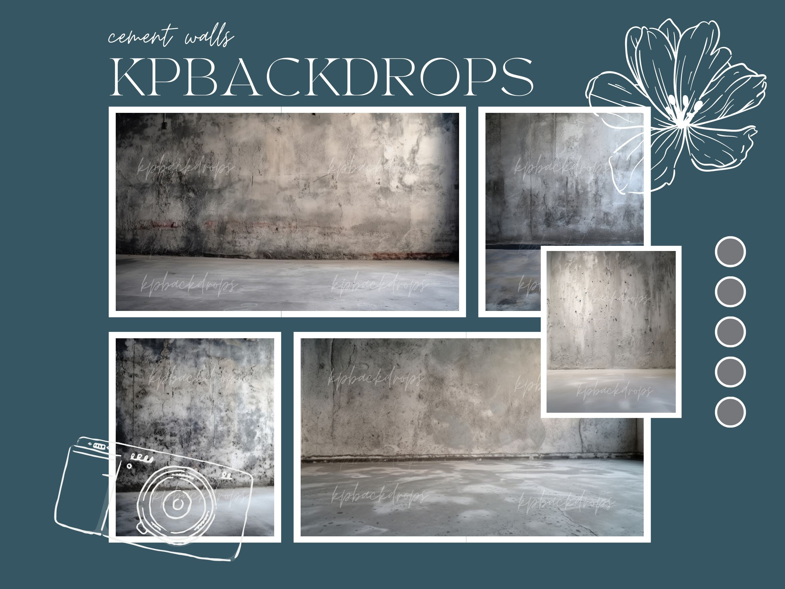 Cement Texture Wall Digital Backdrops, Maternity Backdrop Overlay ...