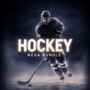 Hockey Backdrop Mega Bundle: Dekor, Sport Poster, Puck Art, Eis Hintergründe