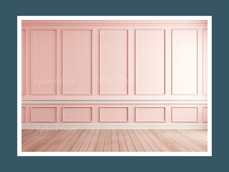 Pink Panel Wall Backdrop Maternity Digital Backdrops Studio Etsy