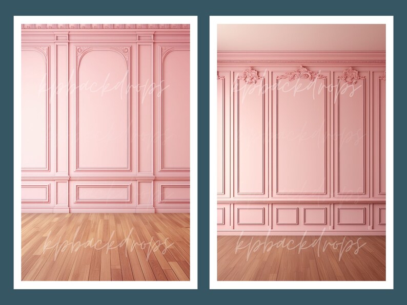 Pink Panel Wall Backdrop Maternity Digital Backdrops Studio Etsy