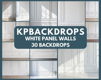 White Panel Wall Backdrop, Maternity Digital Backdrops, Studio Backdrop Overlays, Room Background, Fine Art Textures, Photoshop W3