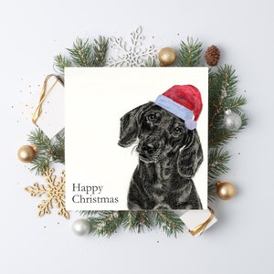 4 Pack - Dachshund Christmas