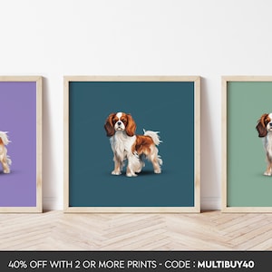 Any colour - Any Size - Cavalier King Charles Spaniel poster - Cavalier King Charles Spaniel Dog print