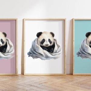 Cualquier color - Baby Panda Print - Cartel de Baby Panda - Baby Animal Print - Baby Animal Poster - Nursery Art - Animal Art - Cualquier tamaño