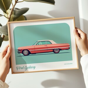 Chevrolet Impala landscape print, Chevrolet poster, Chevrolet wall art, Chevrolet painting,Chevrolet print in multiple sizes, Gift