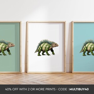 Any colour  -Stegosaurus Print - Stegosaurus poster - Stegosaurus Art - Stegosaurus print - Any Size