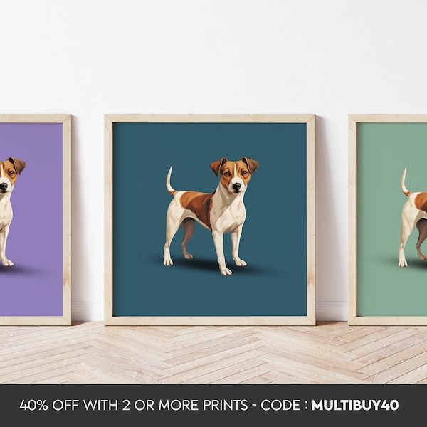 N'importe quelle couleur - N'importe quelle taille - Poster Jack Russel - Impression Jack Russel