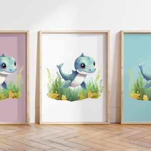 Qualsiasi colore - Stampa di dinosauro per bambini - Poster di dinosauro per bambini - Stampa di animali per bambini - Poster di animali per bambini - Arte dell'asilo nido - Arte degli animali - Qualsiasi dimensione